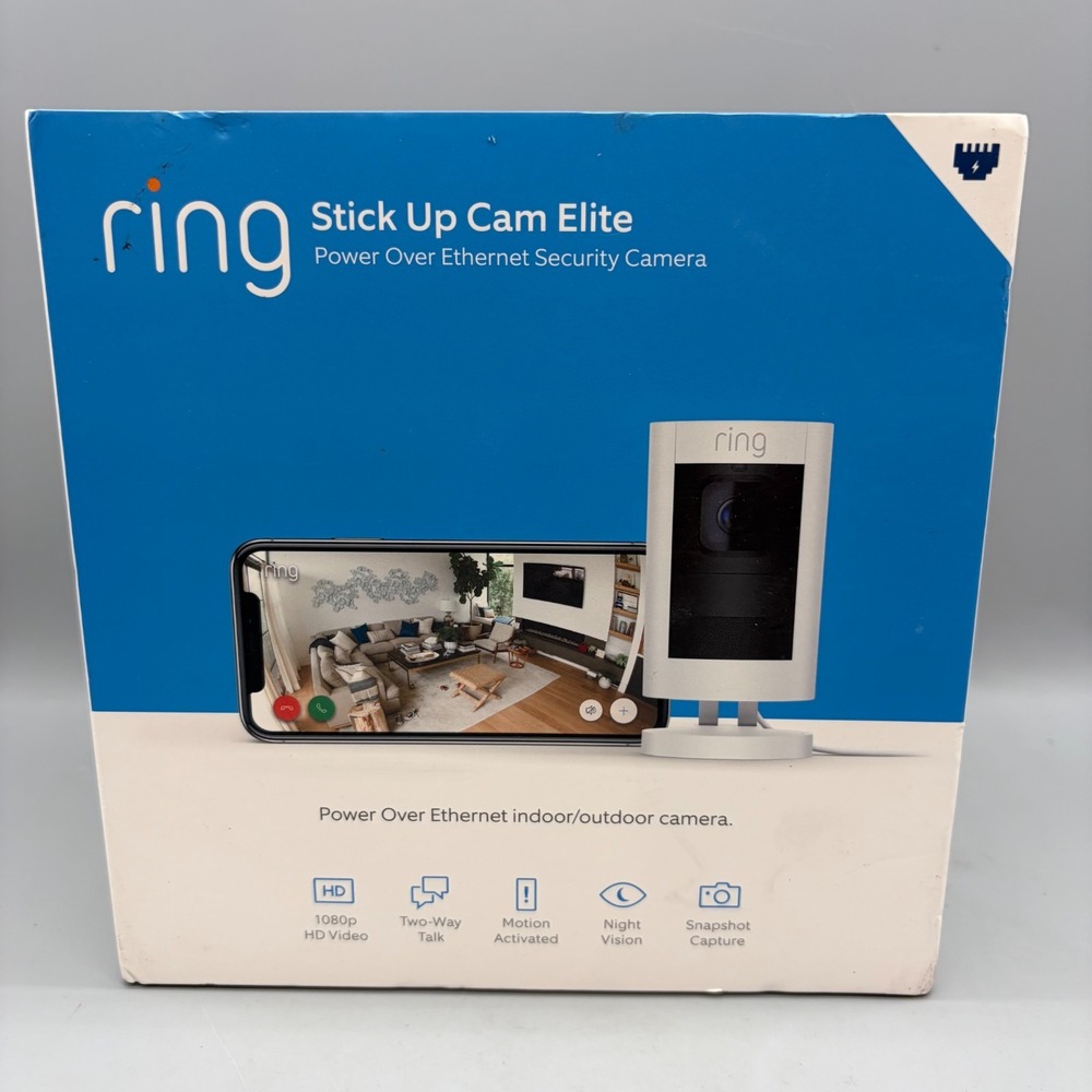 Ring Stick Up Cam Elite PoE Security Camera - Sealed